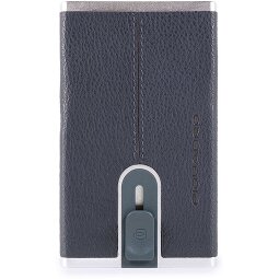Piquadro Czarne kwadratowe etui na karty kredytowe RFID Skóra 6 cm  Model 2