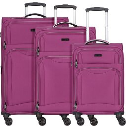 d&n Travel Line 9204 4 kółka Zestaw walizek 3-części z plisą rozprężną  Model 3