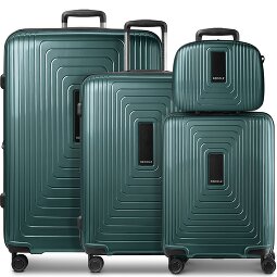 Redolz Zestaw walizek Essentials 14 na 4 kółkach + kosmetyczka 4 szt. z elastycznym zagięciem  Model 5