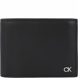 Calvin Klein Metal CK Portfel Ochrona RFID Skórzany 13 cm  Model 1