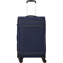 d&n Travel Line 9504 4 kółka Walizka M 67 cm z plisą rozprężną  Model 3