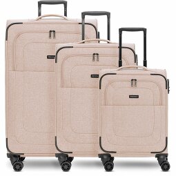 Redolz Essentials 12 THREE SET Zestaw walizek na 4 kółkach, 3-częściowy, z elastycznym zagięciem  Model 1