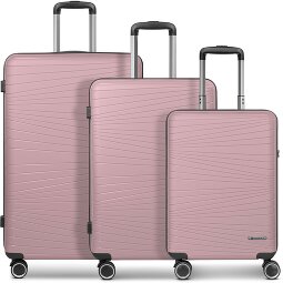 Franky 4-kołowy zestaw walizek Dallas 3.0 3-częściowy z elastyczną plisą  Model 5