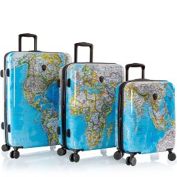 Heys Black Camo 4 kółka Zestaw walizek 3-części z plisą rozprężną  Model 4