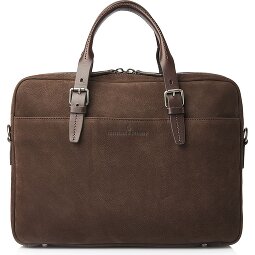 Castelijn & Beerens Nubuck Teczka Skóra 41 cm Komora na laptopa  Model 1
