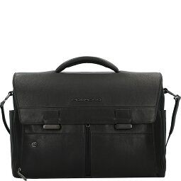 Piquadro Hedley Briefcase Messenger Ochrona RFID Skórzany 42 cm Komora na laptopa  Model 1