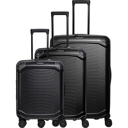 Travelite Millennium 4 kółka Zestaw walizek 3-części z plisą rozprężną  Model 1