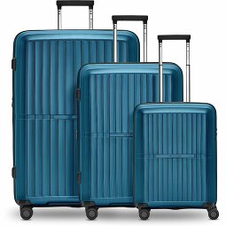 Pactastic Kolekcja 01 Zestaw walizek na 4 kółkach, 3 sztuki, z elastycznym zagięciem  Model 3