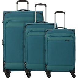 d&n Travel Line 9504 4 kółka Zestaw walizek 3-części z plisą rozprężną  Model 4