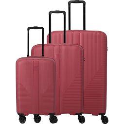 Travelite Air Stripe 4 kółka Zestaw walizek 3-części z plisą rozprężną  Model 4