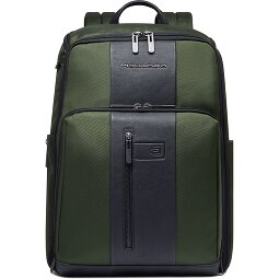 Piquadro Krótki plecak podróżny skórzany 43 cm przegroda na laptopa  Model 3