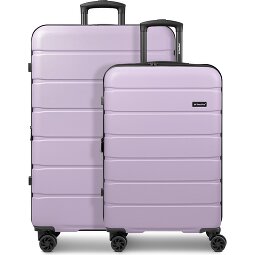 Saxoline Miami 4 kółka Zestaw walizek 2-części z plisą rozprężną  Model 3