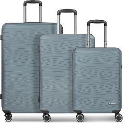Franky 4-kołowy zestaw walizek Dallas 3.0 3-częściowy z elastyczną plisą  Model 3