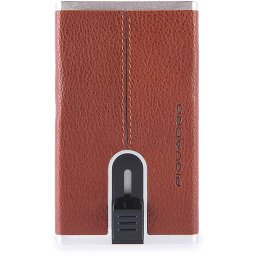 Piquadro Czarne kwadratowe etui na karty kredytowe RFID Skóra 6 cm  Model 3