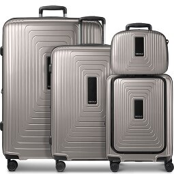 Redolz Zestaw walizek na 4 kółkach Essentials14 Beautycase 4szt z rozkładaną przegrodą na laptopa  Model 3