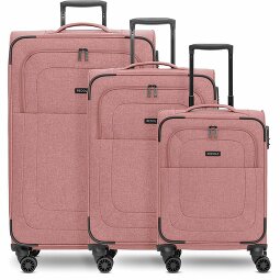 Redolz Essentials 12 THREE SET Zestaw walizek na 4 kółkach, 3-częściowy, z elastycznym zagięciem  Model 6