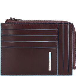 Piquadro Niebieskie kwadratowe etui na karty kredytowe RFID Skóra 12 cm  Model 2