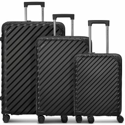 Pactastic Kolekcja 03 Zestaw walizek na 4 kółkach, 3 sztuki, z elastycznym zagięciem  Model 1
