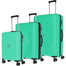 Travelite Orbita 4 kółka Zestaw walizek 3-części z plisą rozprężną  Model 1