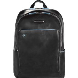 Piquadro Niebieski Plecak kwadratowy skórzany 39 cm Komora na laptopa  Model 1