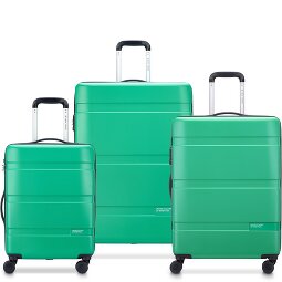 Delsey Paris x Zestaw 4-kołowych walizek United Colors of Benetton Now Hardside 3 szt. z elastycznym zagięciem  Model 1