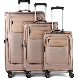 Worldpack Oxford 4 kółka Zestaw walizek 3-części z funkcją poszerzenia  Model 1