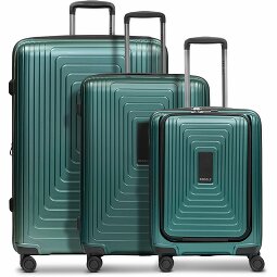 Redolz Essentials 14 3-częściowy zestaw walizek na 4 kółkach 3-częściowy zestaw walizek z rozszerzanym zagięciem  Model 3