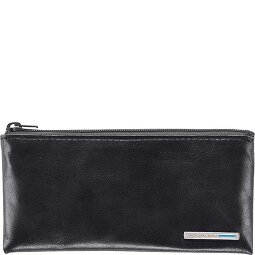 Piquadro Niebieskie kwadratowe etui na klucze skórzane 14 cm  Model 1