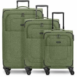 Redolz Essentials 12 THREE SET Zestaw walizek na 4 kółkach, 3-częściowy, z elastycznym zagięciem  Model 5