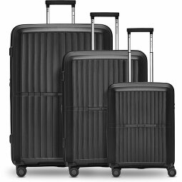 Pactastic Kolekcja 01 Zestaw walizek na 4 kółkach, 3 sztuki, z elastycznym zagięciem  Model 1