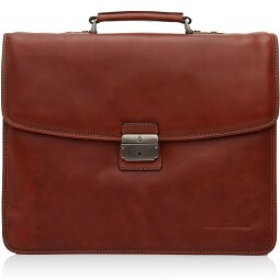 Castelijn & Beerens Skórzana aktówka Verona RFID z przegrodą na laptopa 41 cm  Model 1