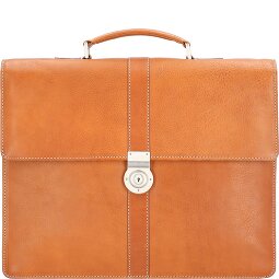 Leonhard Heyden Bergamo Teczka skórzana 40 cm Komora na laptopa  Model 1