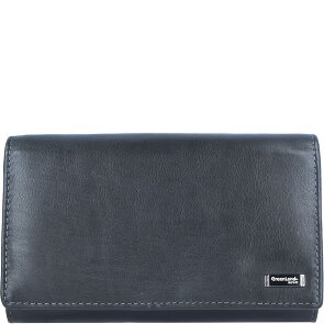 Greenland Nature Czarny portfel Nappa ze skóry RFID 16 cm