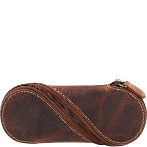 Greenburry Skórzane etui na okulary w stylu vintage 17 cm
