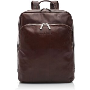 Castelijn & Beerens Skórzany plecak Firenze RFID z przegrodą na laptopa 41 cm