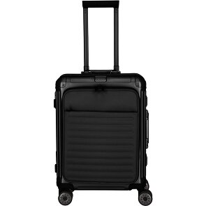 Travelite Walizka kabinowa „Next” z 4 kółkami, Aluminium, 55 cm, z przegrodą na laptopa