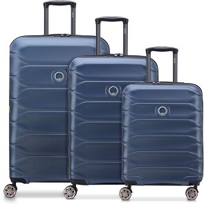 Delsey Paris Meteor 4 kółka Zestaw walizek 3-części z plisą rozprężną