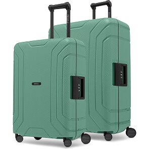 Redolz Zestaw walizek Essentials 15 na 4 kółkach, 2-częściowy z trzypunktowym zapięciem