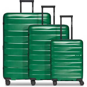 Bergpfeil Zestaw walizek podróżnych na 4 kółkach, 3-częściowy, z elastycznym składaniem