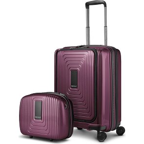 Redolz Zestaw walizek Essentials 14 2 szt. wózek kabinowy z elastycznym składaniem + kosmetyczka