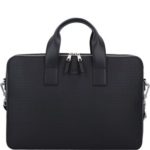 Lacoste Skórzana aktówka Chantaco 39 cm z przegrodą na laptopa