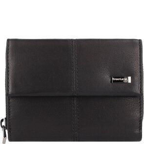 Greenland Nature Black Nappa Portfel Ochrona RFID Skórzany 13 cm