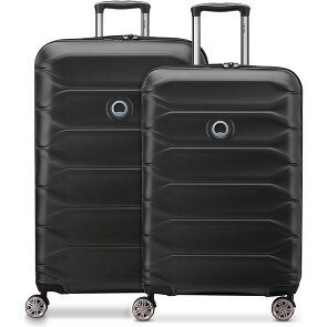 Delsey Paris Zestaw walizek Meteor z 4 kółkami, rozmiary M i L, z funkcją poszerzenia przegrody