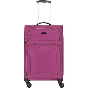 d&n Travel Line 9204 4 kółka Walizka M 66 cm z plisą rozprężną