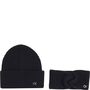 Calvin Klein Zestaw upominkowy czapka i opaska z dzianiny Ck Metal Calvin Klein Zestaw upominkowy czapka i opaska z dzianiny Ck Metal
