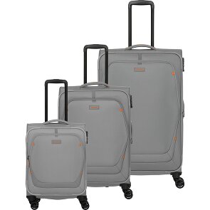 Travelite Umbria 4 kółka Zestaw walizek 3-części z plisą rozprężną