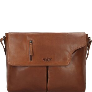 Greenburry Vintage Briefcase Messenger Skórzany 40 cm Komora na laptopa