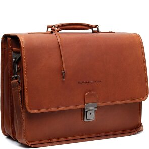 The Chesterfield Brand Glenwood Briefcase Messenger Skórzany 42 cm Komora na laptopa