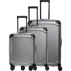 Travelite Millennium 4 kółka Zestaw walizek 3-części z plisą rozprężną