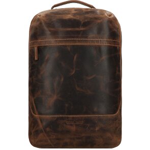 Greenburry Skórzany plecak podróżny w stylu vintage z przegrodą na laptopa 48 cm